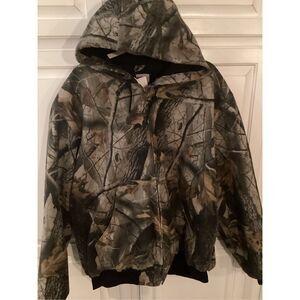 Carhartt X Realtree Vintage Hooded Camo Jacket J1444-CMO  Sz XL Chore Jacket Hun